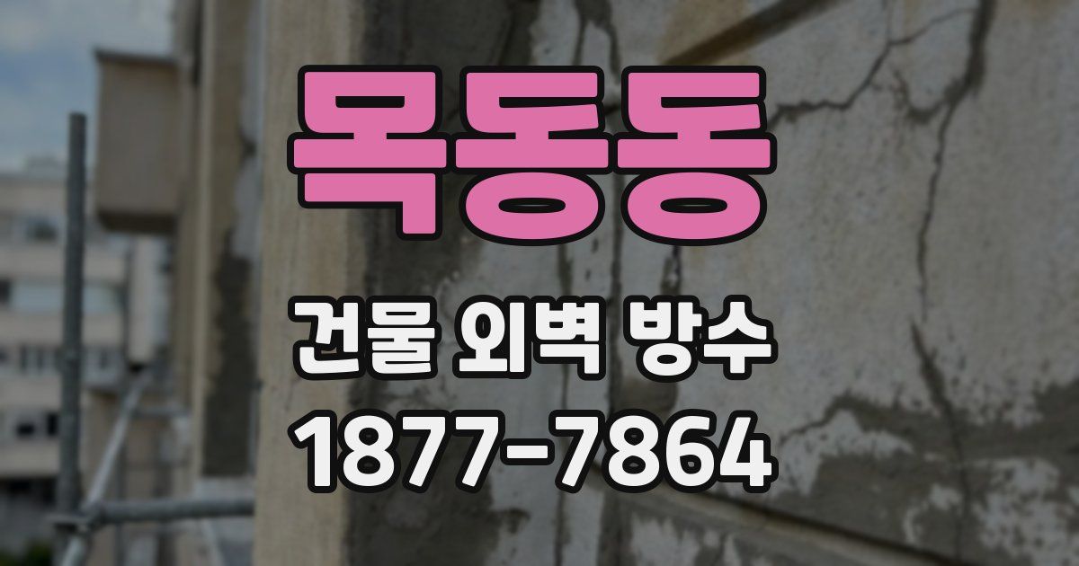 목동동 건물 외벽 방수