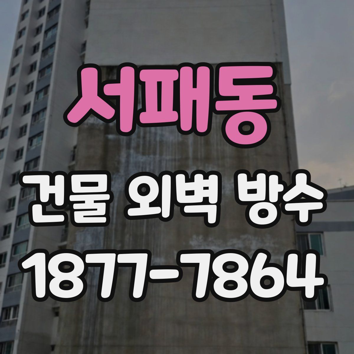 서패동 건물 외벽 방수