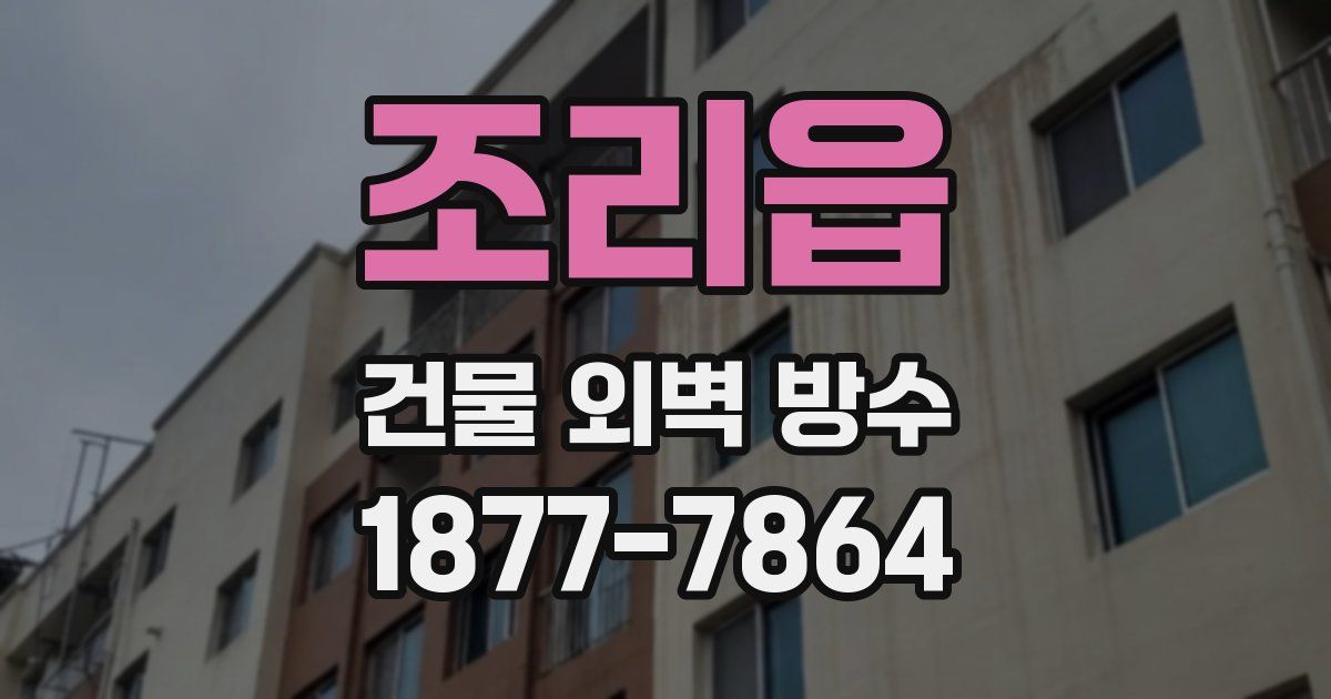 조리읍 건물 외벽 방수