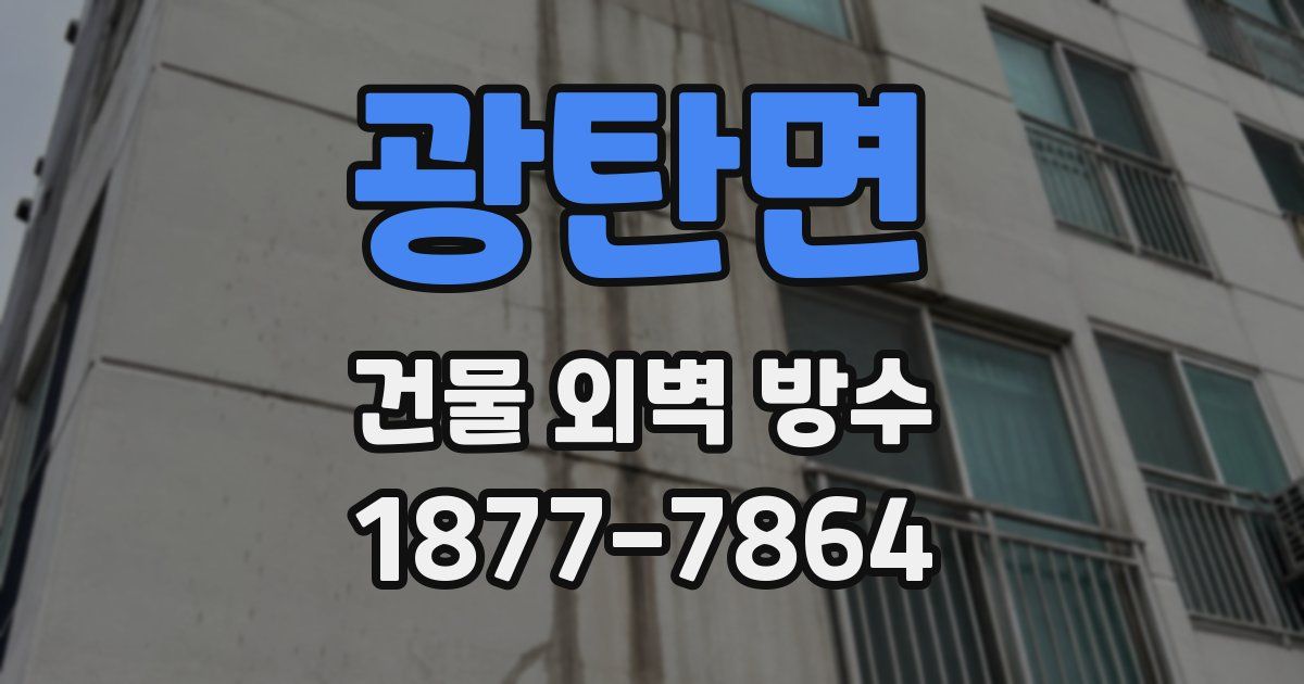 광탄면 건물 외벽 방수
