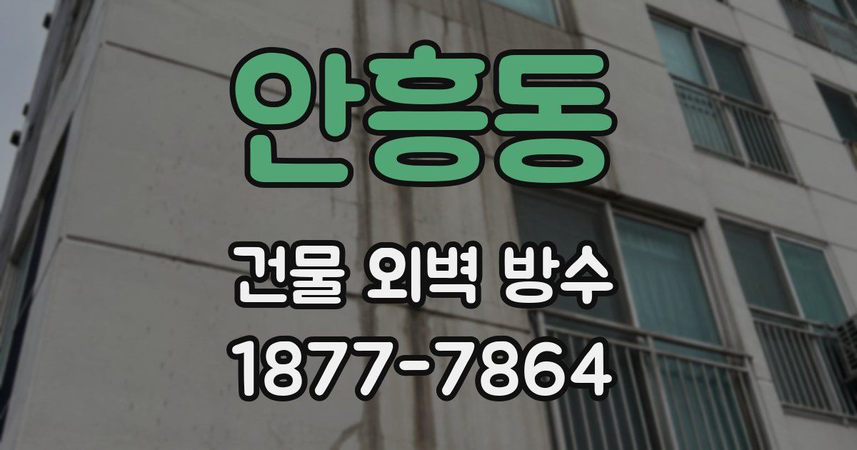 안흥동 건물 외벽 방수