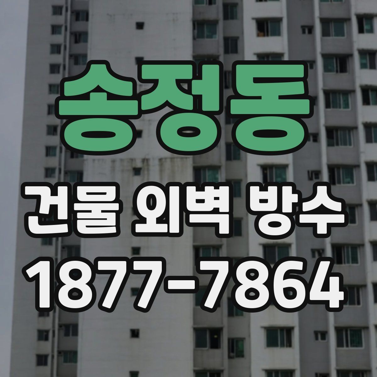 송정동 건물 외벽 방수 업체 후기 볼 때 확인할 부분
