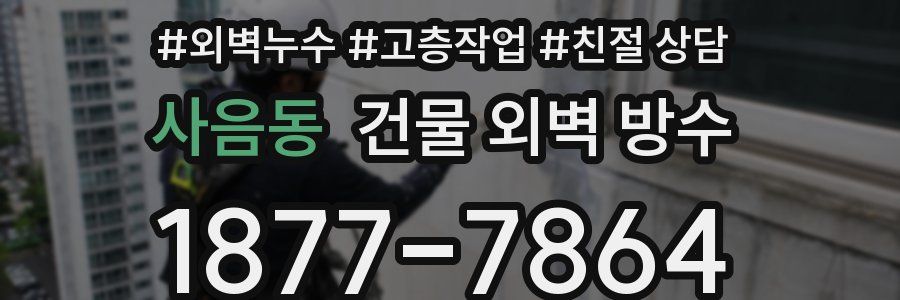 사음동 건물 외벽 방수