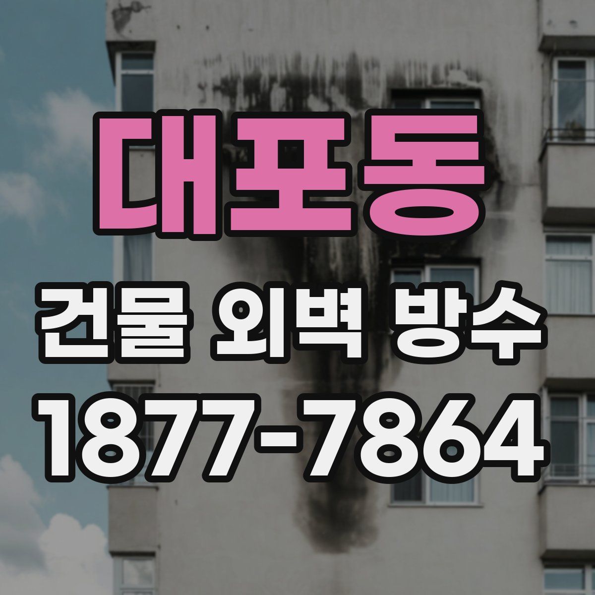 대포동 건물 외벽 방수