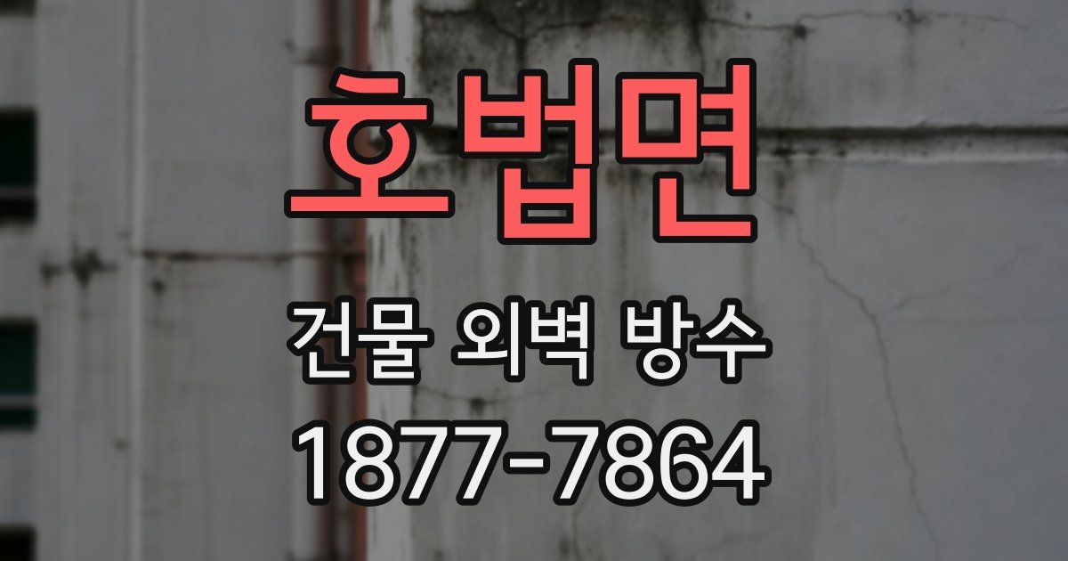 호법면 건물 외벽 방수
