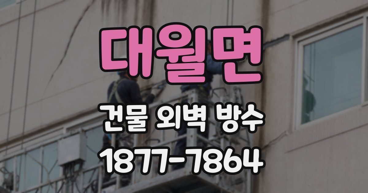 대월면 건물 외벽 방수