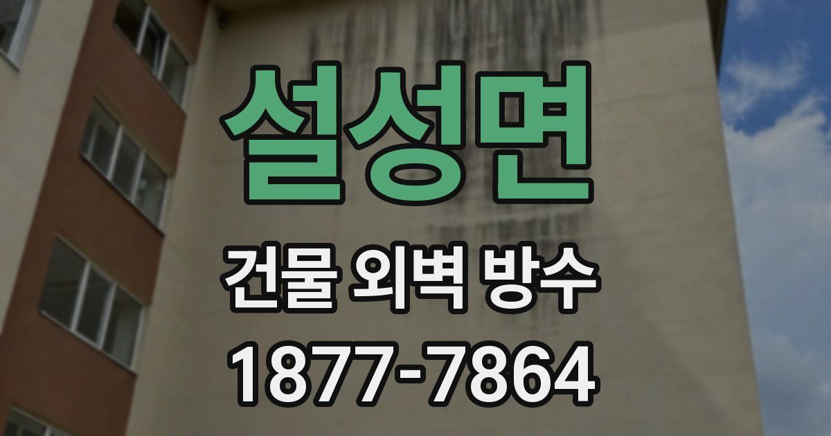 설성면 건물 외벽 방수
