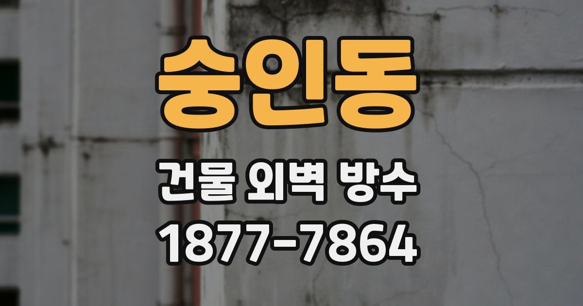 숭인동 건물 외벽 방수