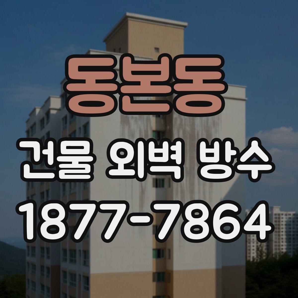 동본동 건물 외벽 방수