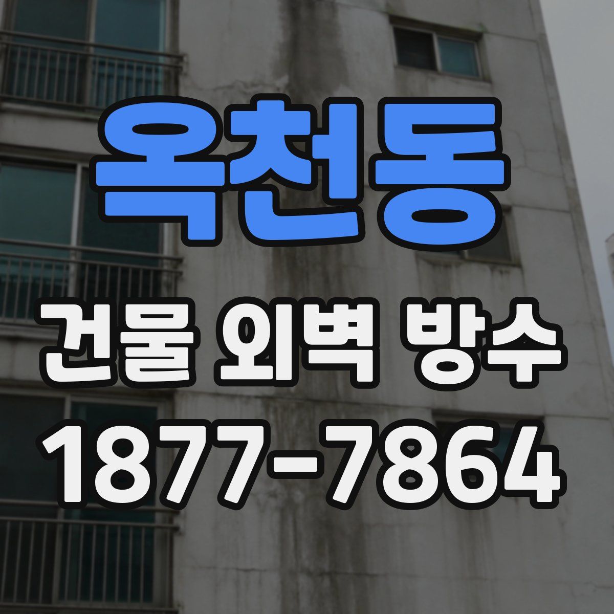 옥천동 건물 외벽 방수