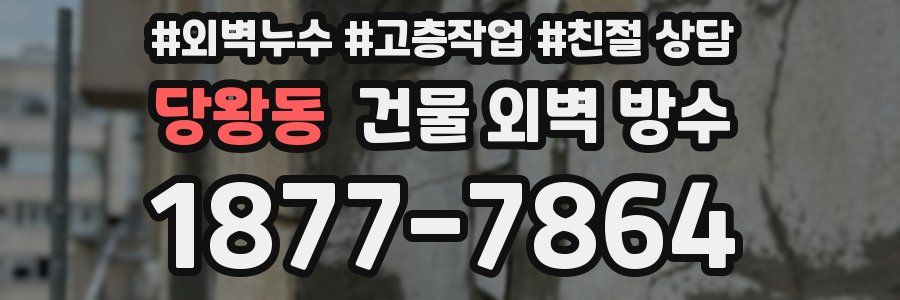 당왕동 건물 외벽 방수