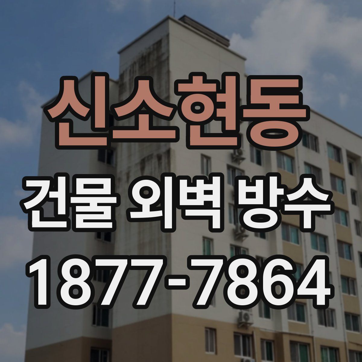 신소현동 건물 외벽 방수