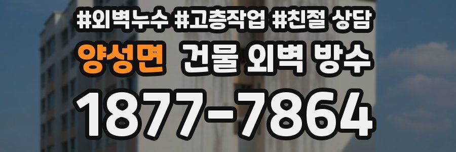 양성면 건물 외벽 방수