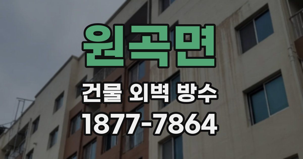 원곡면 건물 외벽 방수