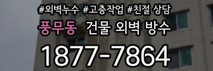 풍무동 건물 외벽 방수