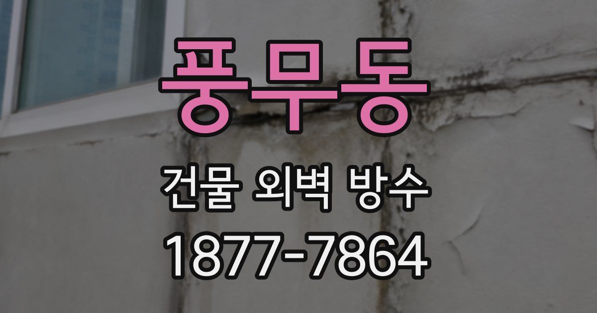 풍무동 건물 외벽 방수