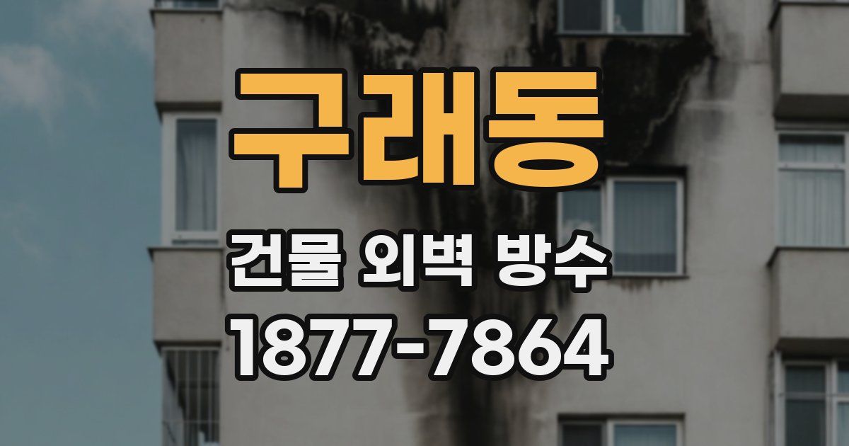 구래동 건물 외벽 방수