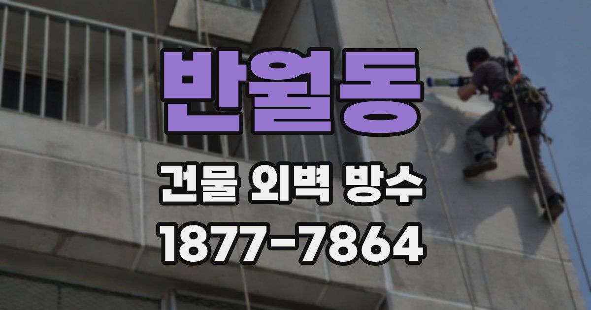 반월동 건물 외벽 방수
