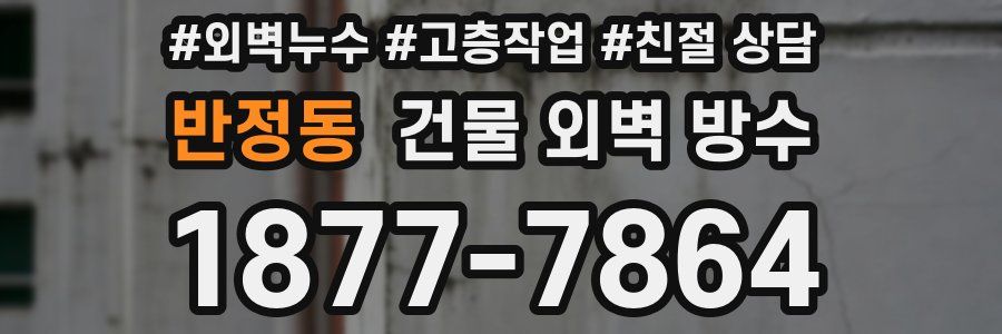 반정동 건물 외벽 방수