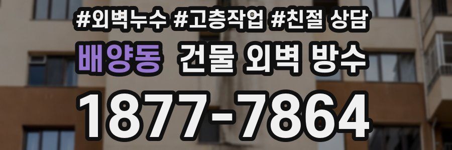 배양동 건물 외벽 방수