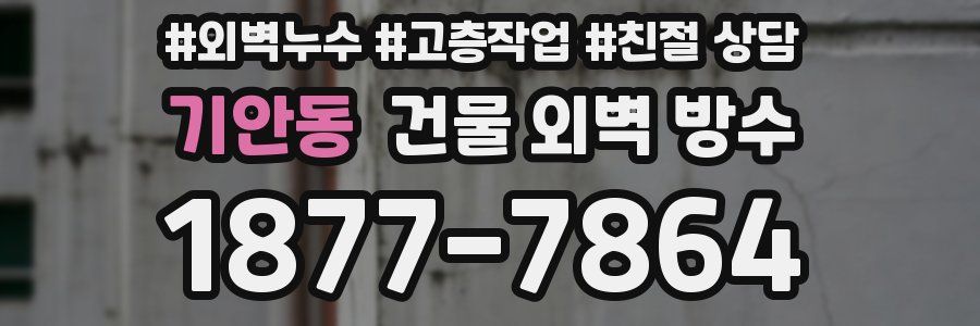 기안동 건물 외벽 방수