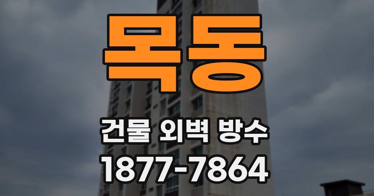 목동 건물 외벽 방수