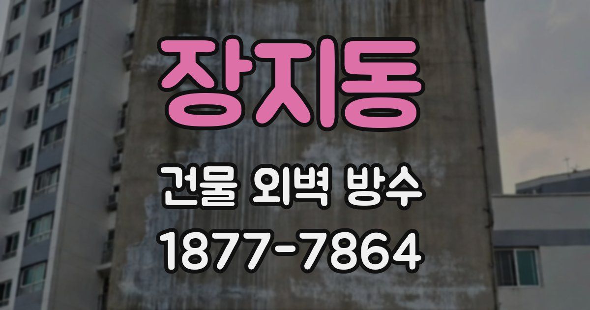 장지동 건물 외벽 방수