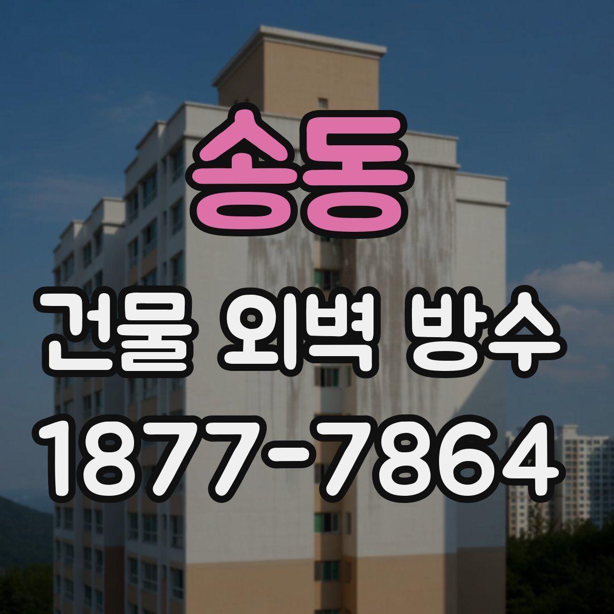 송동 건물 외벽 방수