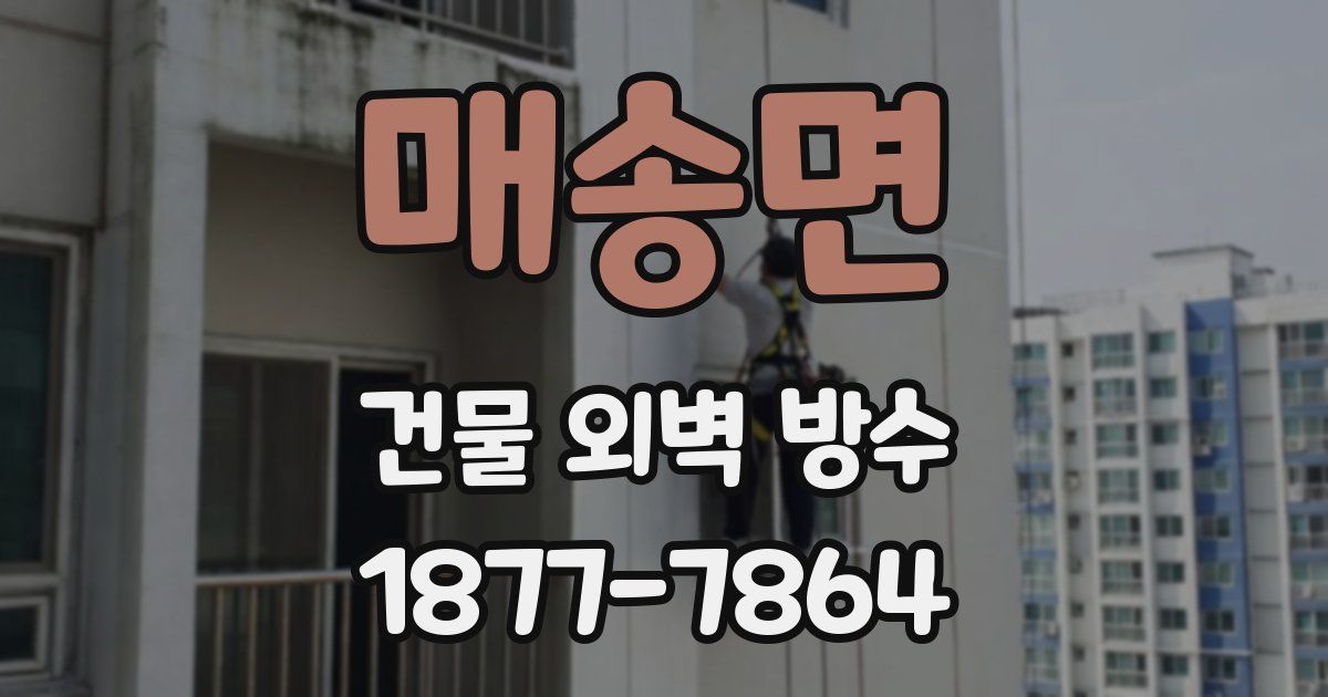 매송면 건물 외벽 방수