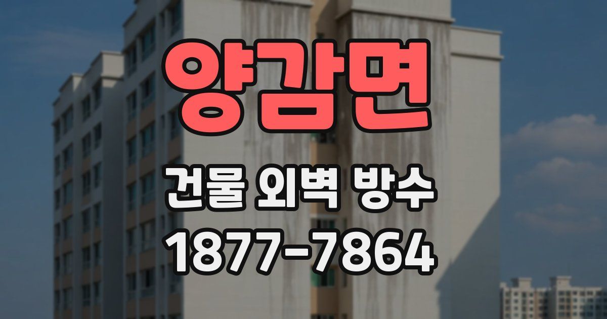 양감면 건물 외벽 방수