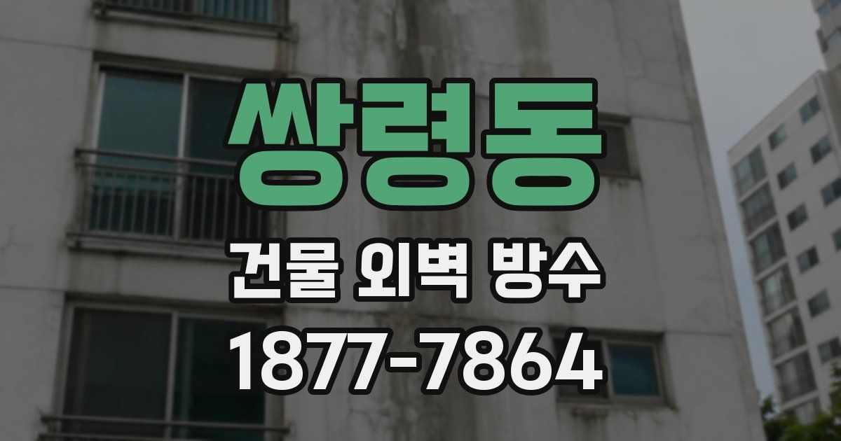 쌍령동 건물 외벽 방수