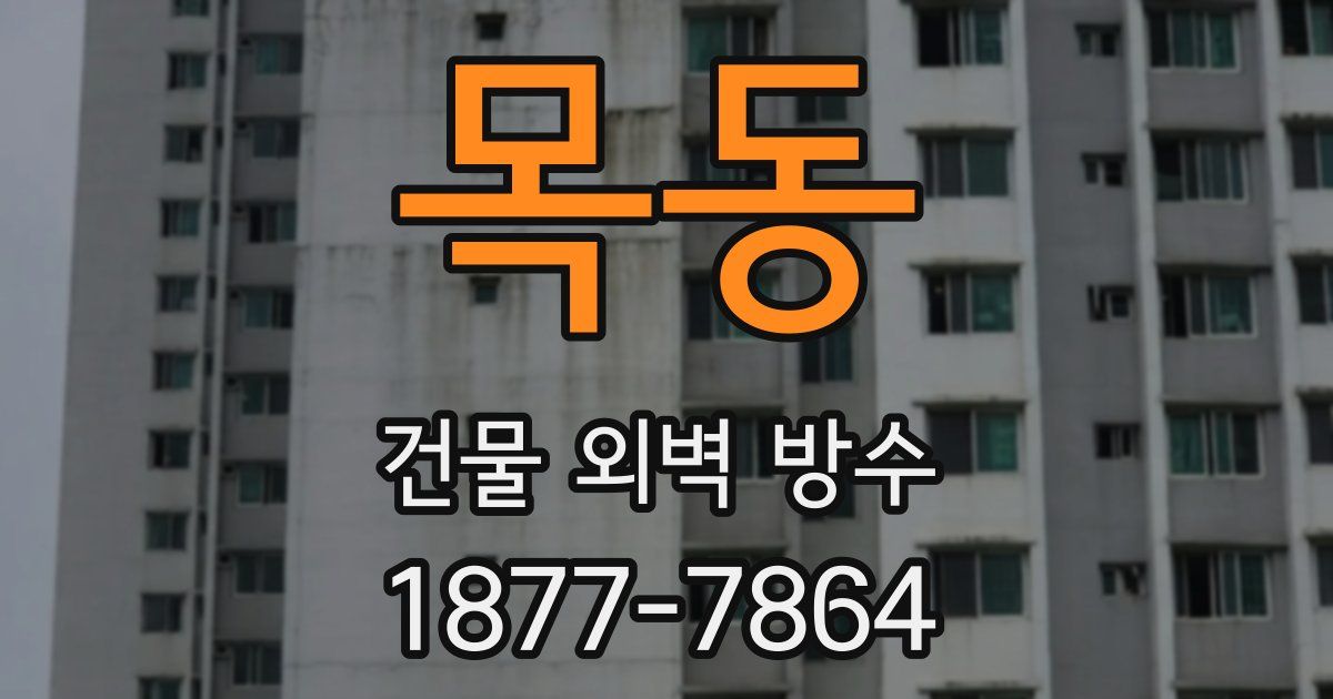 목동 건물 외벽 방수