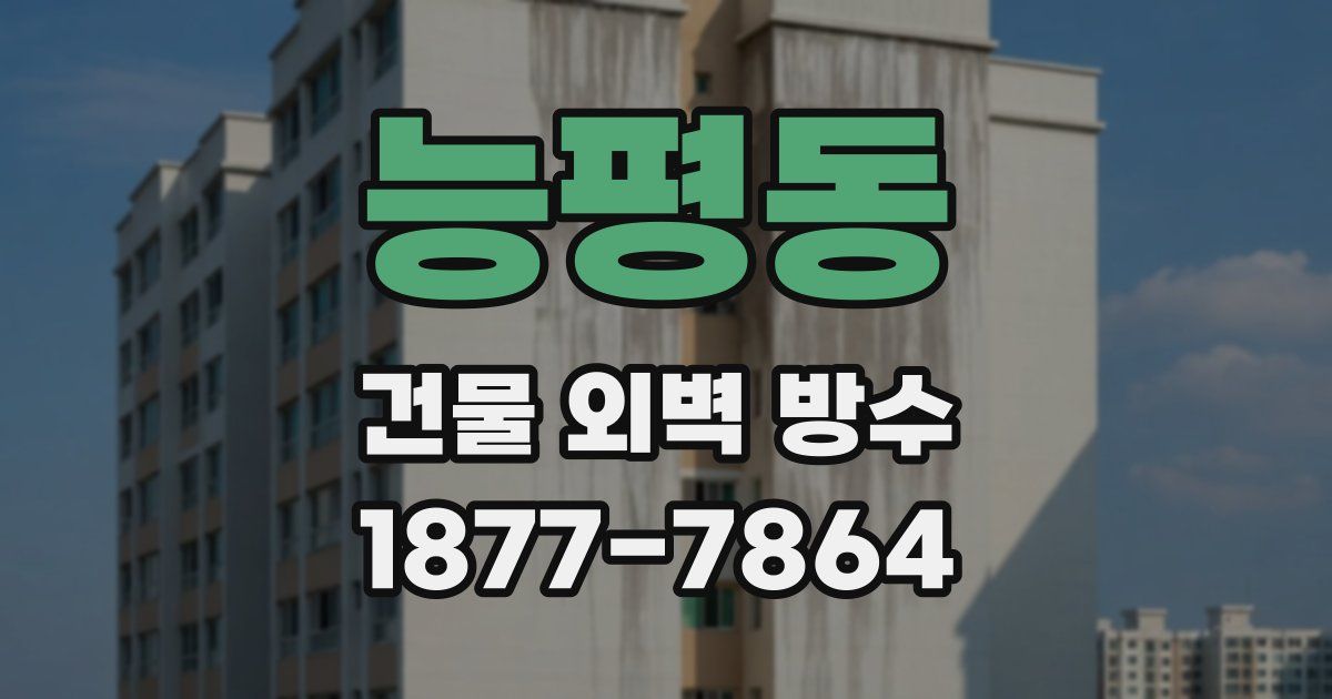 능평동 건물 외벽 방수