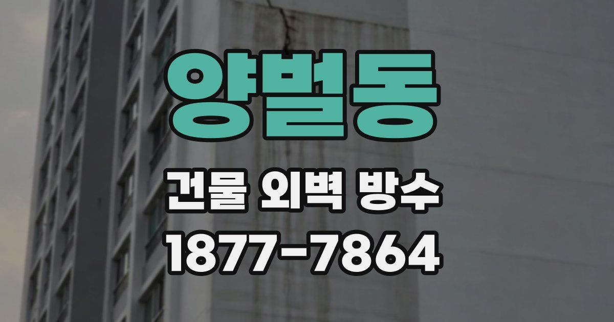 양벌동 건물 외벽 방수
