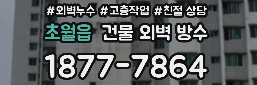 초월읍 건물 외벽 방수