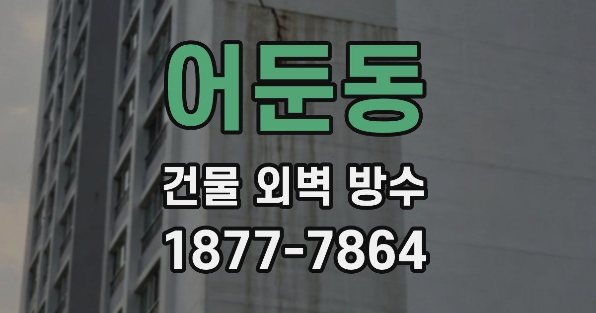어둔동 건물 외벽 방수