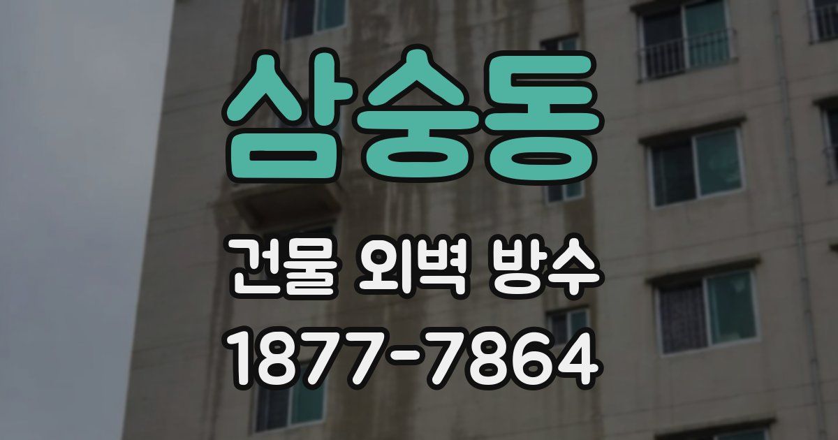 삼숭동 건물 외벽 방수
