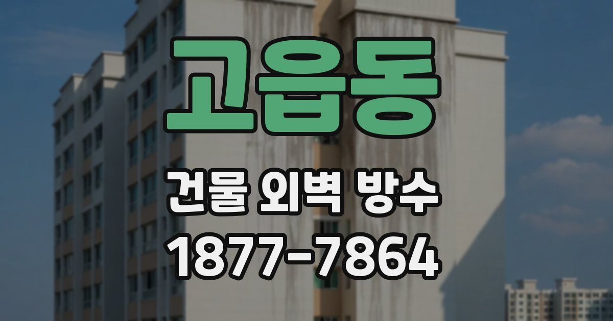 고읍동 건물 외벽 방수