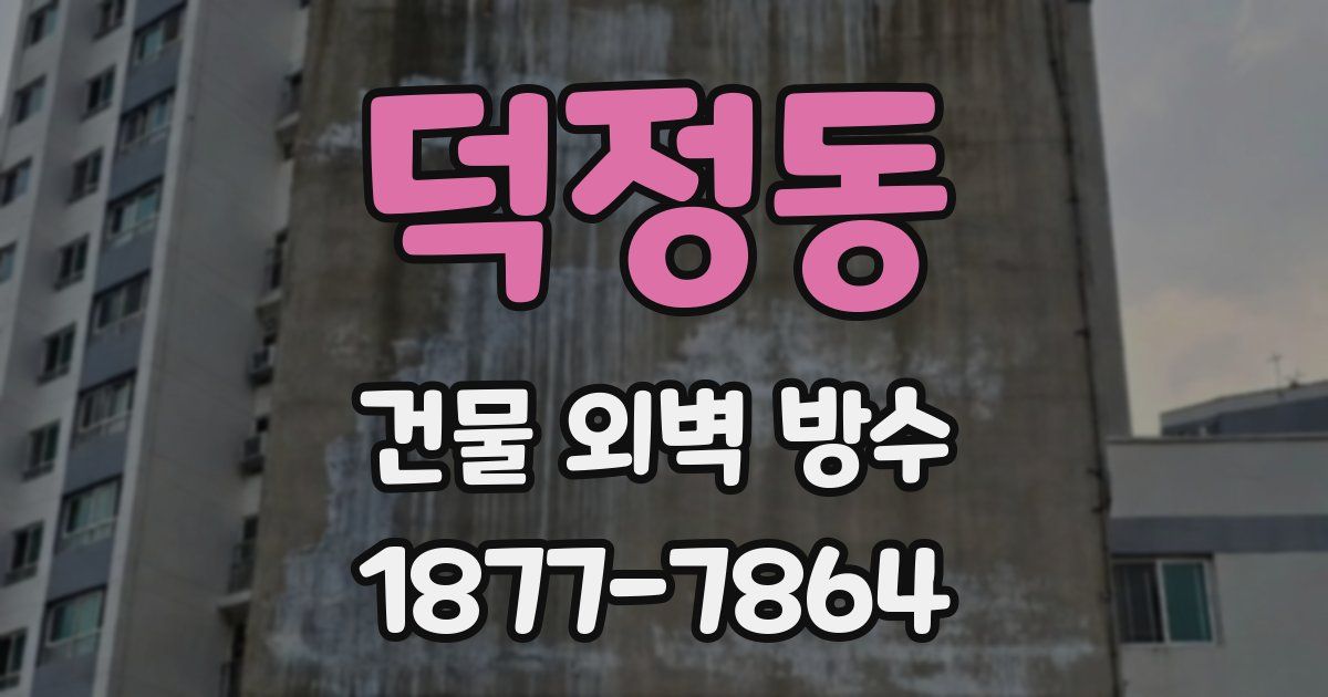 덕정동 건물 외벽 방수