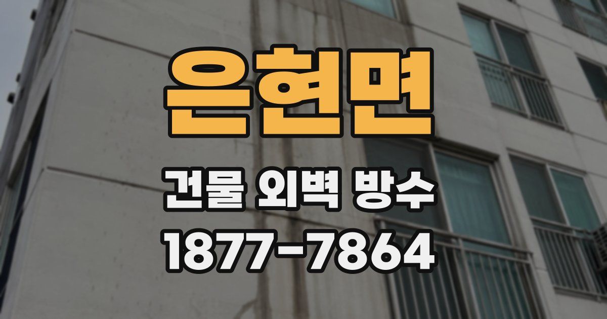 은현면 건물 외벽 방수