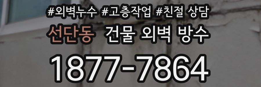 선단동 건물 외벽 방수