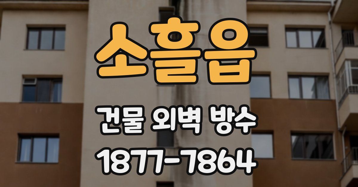 소흘읍 건물 외벽 방수