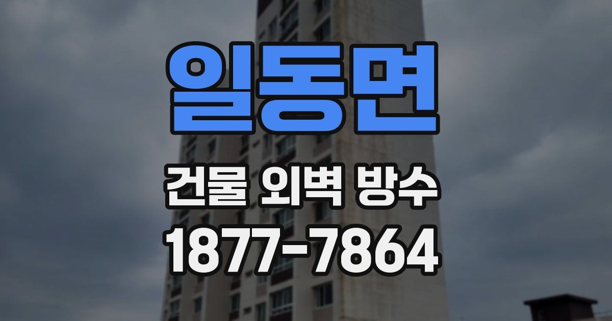 일동면 건물 외벽 방수