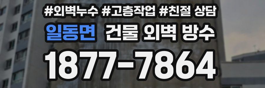 일동면 건물 외벽 방수