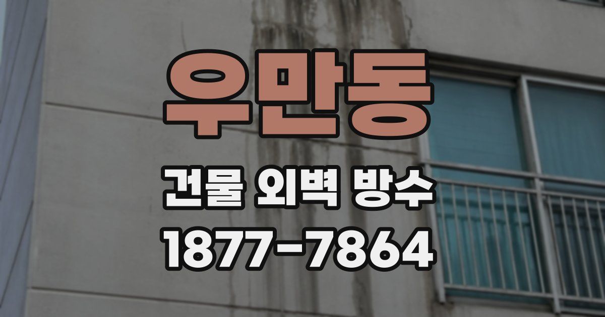 우만동 건물 외벽 방수