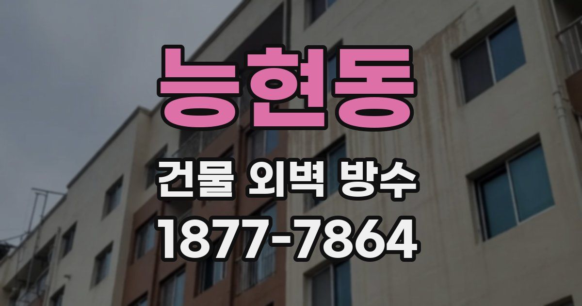 능현동 건물 외벽 방수
