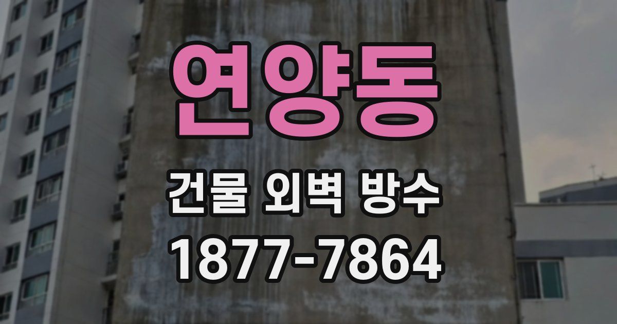 연양동 건물 외벽 방수