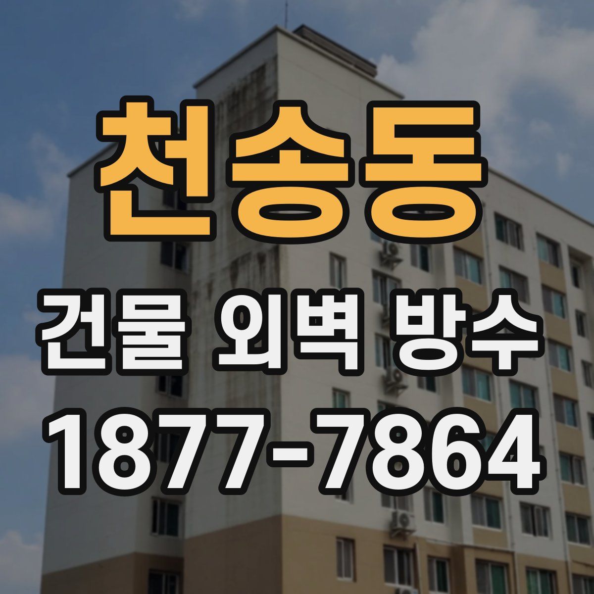 천송동 건물 외벽 방수