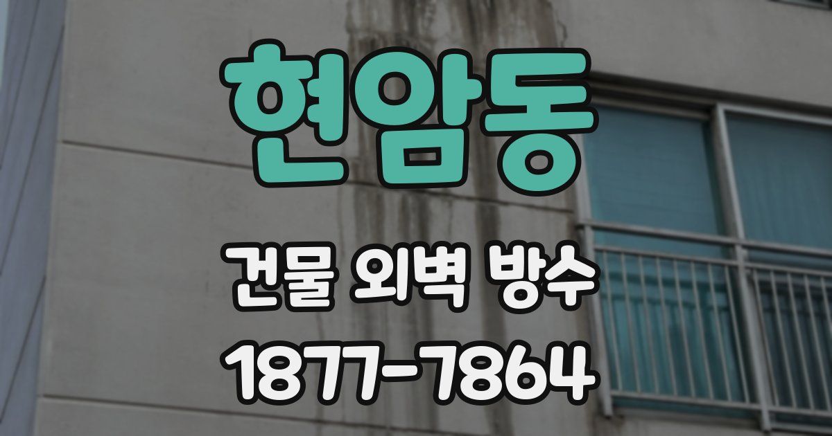 현암동 건물 외벽 방수