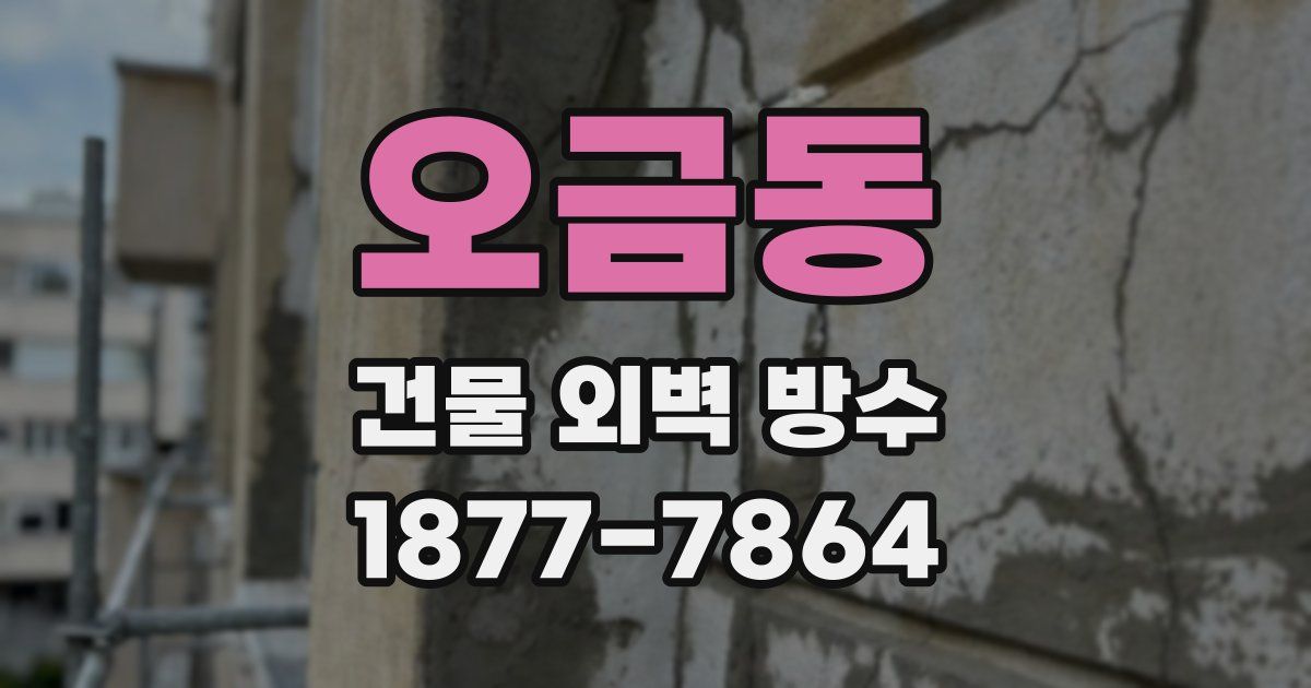 오금동 건물 외벽 방수